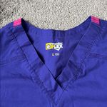 Wonder Wink Flex Purple Scrub Top SIZE L Photo 1