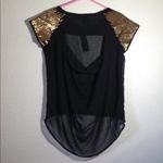 Fun & Flirt FINAL MARKDOWN Ladies' NWT  Sheer Sequined Top (L) Photo 7