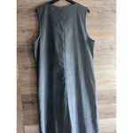 LL Bean Maxi Dress Women Plus 18 Minimalist Lagenlook Pockets Capsule Classic Gray Photo 6