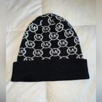 Michael Kors  Black and White Logo Beanie Photo 2