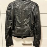 ZARA  TRF Black Moto Leather Jacket Photo 4
