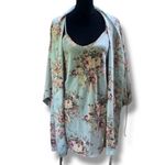 Victoria's Secret VTG 80s Gold Crown Label Satin Kimono Robe & Nightgown LARGE Photo 2