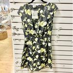 Tanya Taylor NWT Raisa Silk Blend Floral Mini Dress Black/Yellow Women's US 6 Photo 11