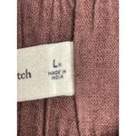 Abercrombie & Fitch Brown Linen Pleated High Elastic Waist Wide Leg Shorts Sz L Photo 3