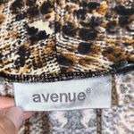 Avenue Women’s Plus Size 22/24 Animal Print Kimono Layering Cardigan Stretch Black Photo 5