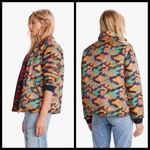 💕MOTHER💕 Two Faced Puffer Jacket Reversible Camo Size L Photo 2