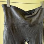 Spanx Faux Leather Leggings Black High Rise Control Waist Shaping Pants Medium Photo 2