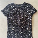 AQUA Short Sleeve Cheetah Sweater Photo 0