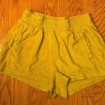 Aerie Offline by Terry Cloth Shorts Bright Yellow Pockets Size XS Photo 0