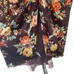 Veronica Beard  Pixie Floral Print Skirt Oxblood Multi Silk Ruched Midi Size S 4 Photo 9