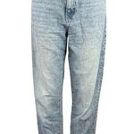 ZARA Womens Blue High Rise Flat Front Casual Straight Leg Denim Jeans Pants Sz 4 Photo 0