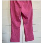 ZARA  Bootcut Pink Pants Mid-rise Stretch Chinos‎ Mini Flare Pink - Large Photo 7
