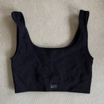Set Active  Black Ribbed Sports Bra Photo 0