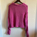 Free People  Cutting Edge Cable Knit Sweater Photo 3