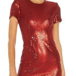 NBD  X Revolve Dorinda‎ Red Sequin Mini Dress Sz M NWT Photo 0
