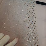 Jessica McClintock  PALE PINK DIAMOND EMBELLISHED SPARKLE SHEER LAYERING PIECE Photo 5