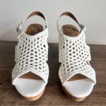 SO  Taffy White Women's Wedge Sandals Size 9.5 #B1573 Photo 2