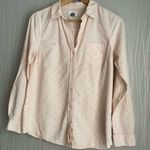 Old Navy  Women's Button-Up Shirt Light Pink Red Polka Dot Womens size Small Photo 1