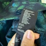COS  Women's Green Tailored Jacquard Coat Sz 2 Photo 7