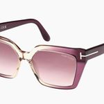 Tom Ford NWT  Gradient Violet Cat Eye Sunglasses Photo 1