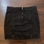 Free People Modern Femme black denim mini skirt size 10 Photo 2