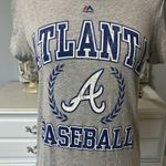 Majestic Atlanta Braves Baseball Shirt Womens Medium Photo 1