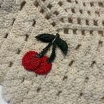 Rebellion Again Off White Crochet Tank with Cherry Accents Size XS Photo 5
