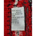 Carolyn Taylor Ladies Red Full Zip Faux Fur Fair Isle Sweater Cardigan Size XL Photo 13