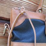 Vintage Valentina Pebbled Leather Two Tone Bag Black Photo 12