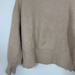 A loves A  Cream Balloon Sleeve Sweater Photo 9