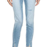 NWT AMO Twist Wash Jeans in Sweet Cheeks Women's Skinny Mid Rise Blue Denim 26 Photo 0