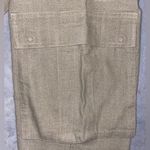 Alice + Olivia  Women’s Khaki Linen Blend Cargo Joggers Mid Rise Tapered RN 10767 Photo 5