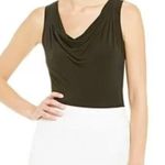 Calvin Klein Petite Size Drape Neck Matte Jersey Shell, L, NWT Photo 0