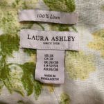Laura Ashley Floral Linen Tunic Top 3/4 Sleeve Collared Blouse 3X NWOT Photo 3