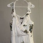 Noctflos‎ Women's XL White Floral Sleeveless Midi Dress Party Cocktail Photo 4