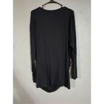Ava & Viv  Black Ruched Long Sleeve Top Size 3X NWT Photo 4