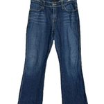 Levi's Night Blues Boot Cut Jeans Blue Medium Wash Fading Whiskering Rhinestones Photo 0