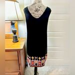 French Connection  Art Deco Beaded Hem Shift Dress Sleek Black Evening Style~6💛 Photo 4