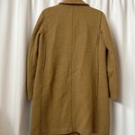 J.Crew Factory Beige Tan Button Up Winter Wool Coat Size 6 Small Peacoat Photo 6