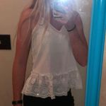 SheIn Ruffle Hem Eyelet Embroidery Cami Top Photo 1