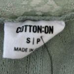 Cotton On  sage green baby pointelle bow tee Photo 1