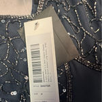 J Kara Maxi Dress with Beaded Overlay Blue Size 4 Photo 5