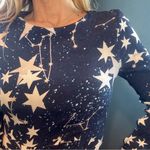 Little White Lies Constellation Long Sleeve Maxi Dress size Medium Blue Photo 5