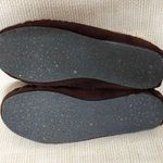 Clarks Brown Suede Leather Ladies Slip On Moccasins Shoes Slippers Size 9 Faux F Photo 8
