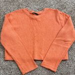 ZARA  Women's Orange Ribbed Sweater Photo 0
