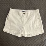 Old Navy EUC White Flat Front High Waist Shorts Photo 0