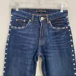 ZARA  Faux Pearl Embellished Cigarette Jeans 00 Photo 8