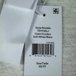 Derek Lam  10 Crosby Sailor Tee In Soft White Long Sleeve Linen Gold Button Sz XS Photo 4