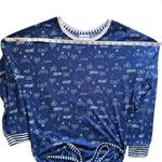 Harry Potter Women's Long Sleeve Sleep Top Sleepwear Wizarding World Blue Size M Photo 5