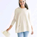 MERSEA Catalina Sweater Sand Neutral Coastal Travel Layering Size One Size Photo 0